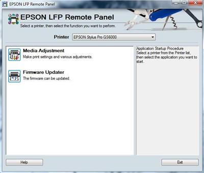 Epson Pro 3880 <b>LFP Remote Panel</b> - service tool to update wide format printers firmware and perform printer adjustments <font color=red>New!</font>